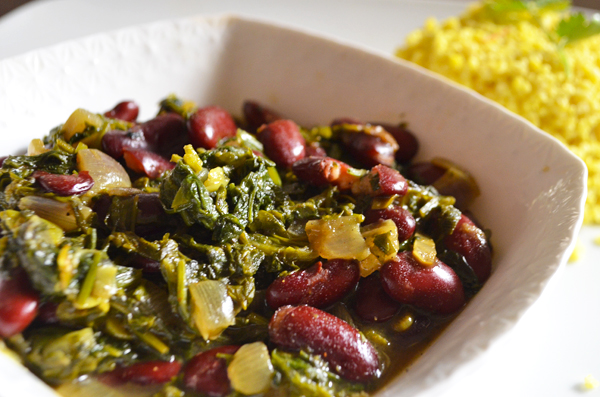 Vegan Ghormeh Sabzi with Saffron Millet Pilaf